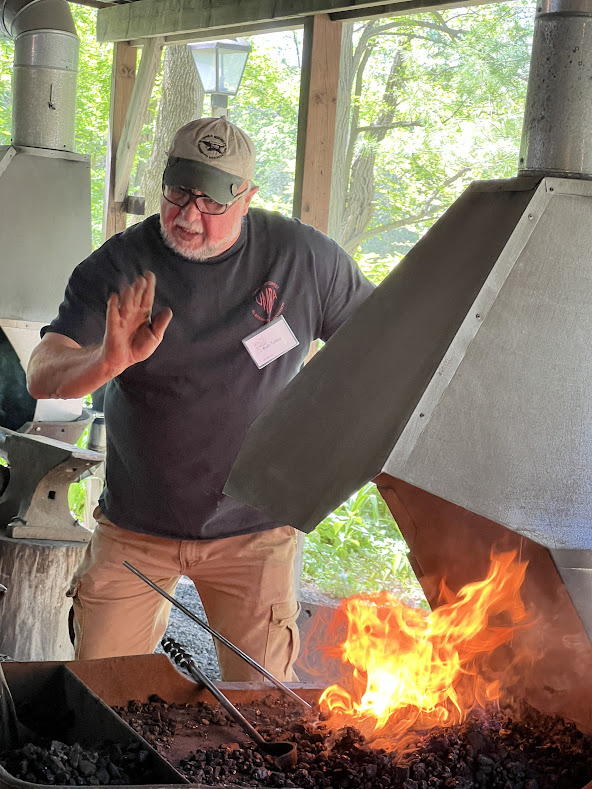 Blacksmithing an Herb Chopper – Shake Rag Alley Center for the Arts